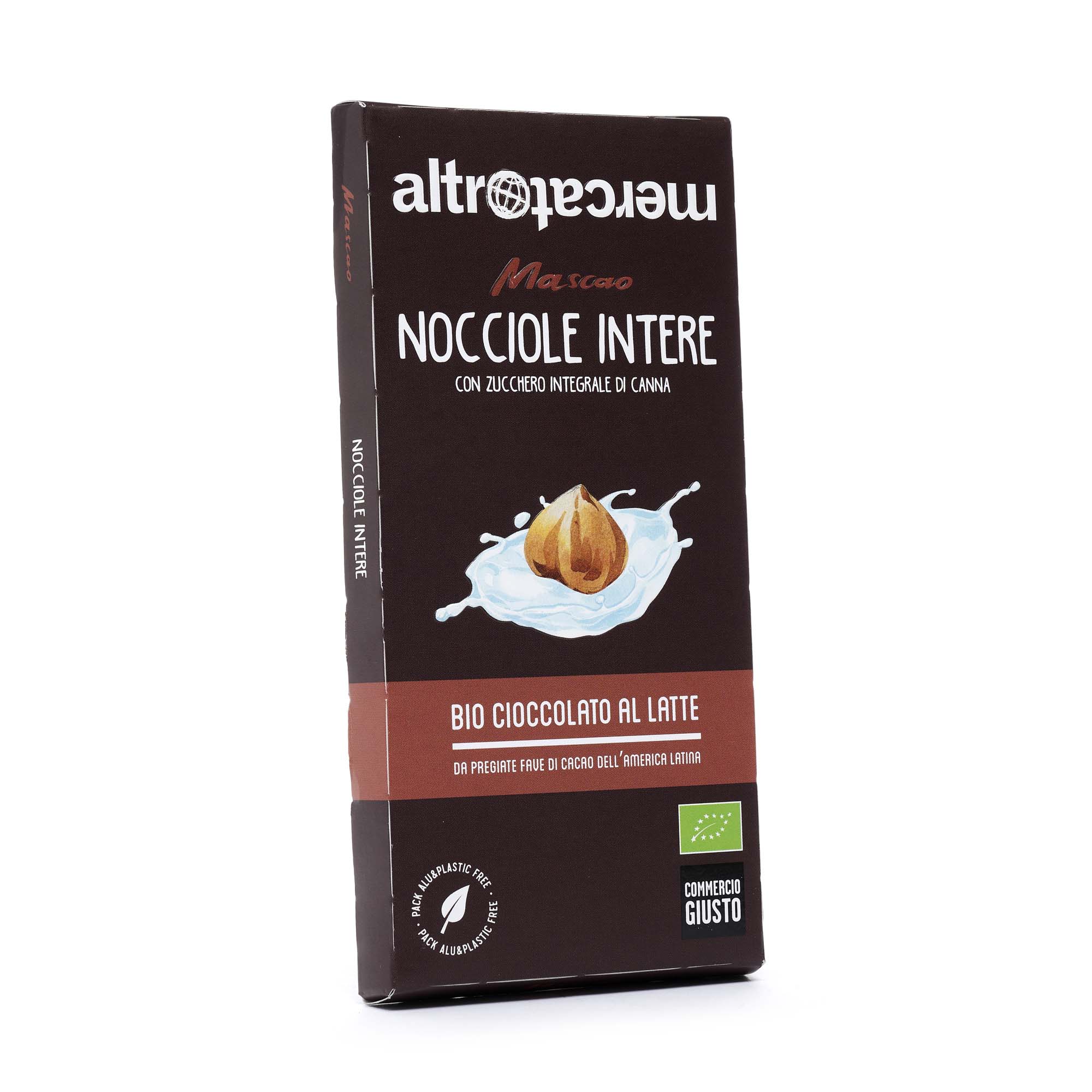 Cioccolato Mascao al Latte e Nocciole Intere BIO - AltroMercato