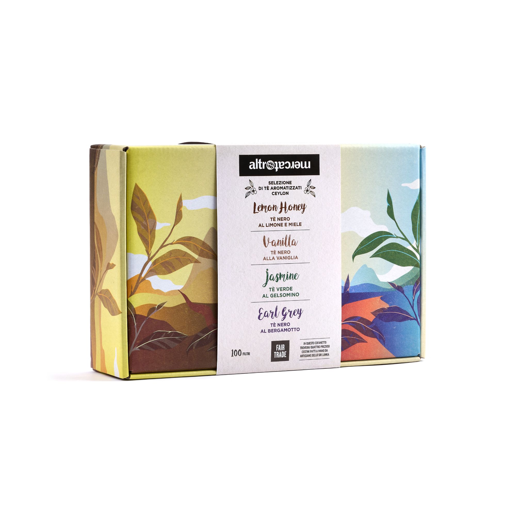 Selezione di Thè Aromatizzati BIO in Cofanetto di Legno - AltroMercato