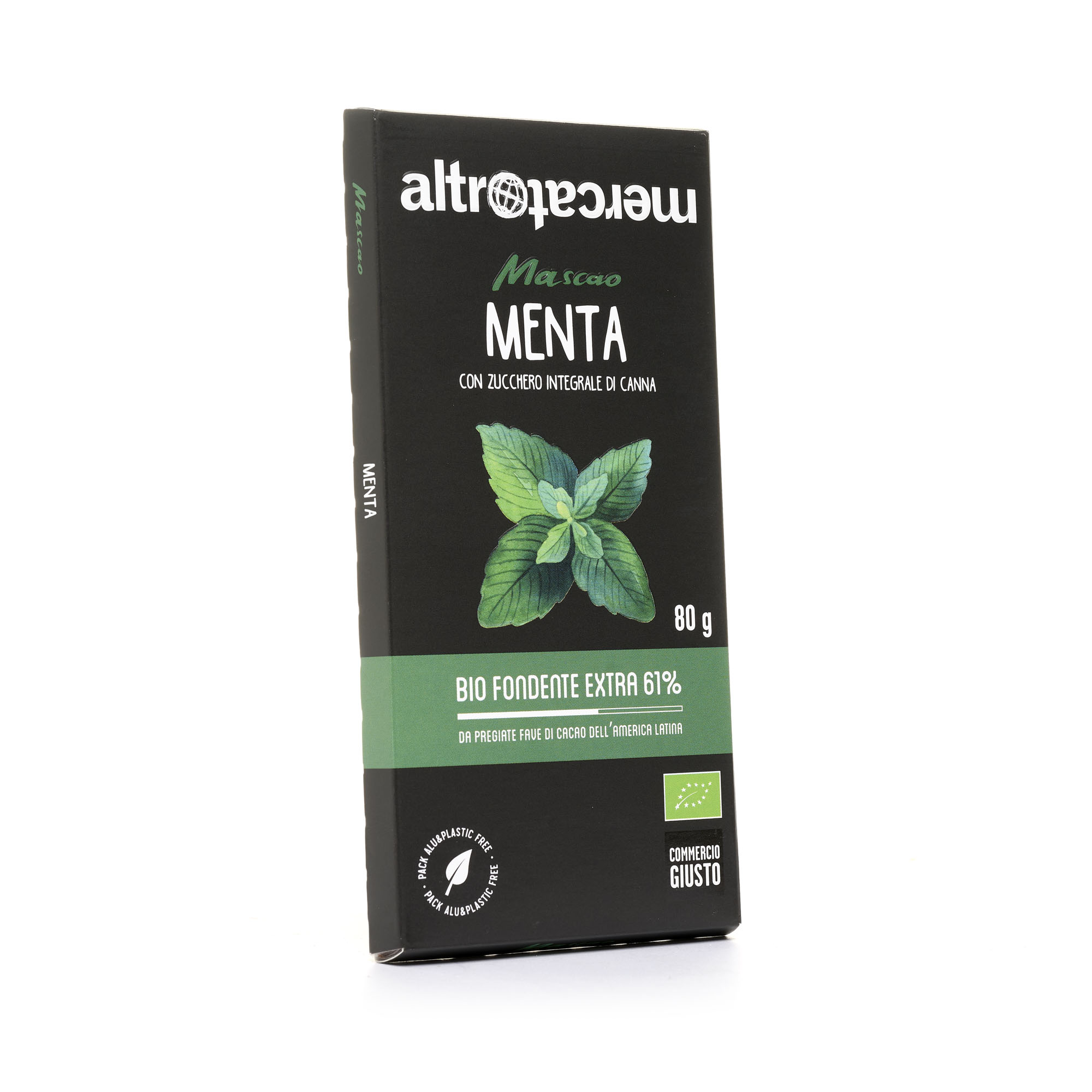 Cioccolato Mascao Fondente Extra 61% Menta BIO - AltroMercato