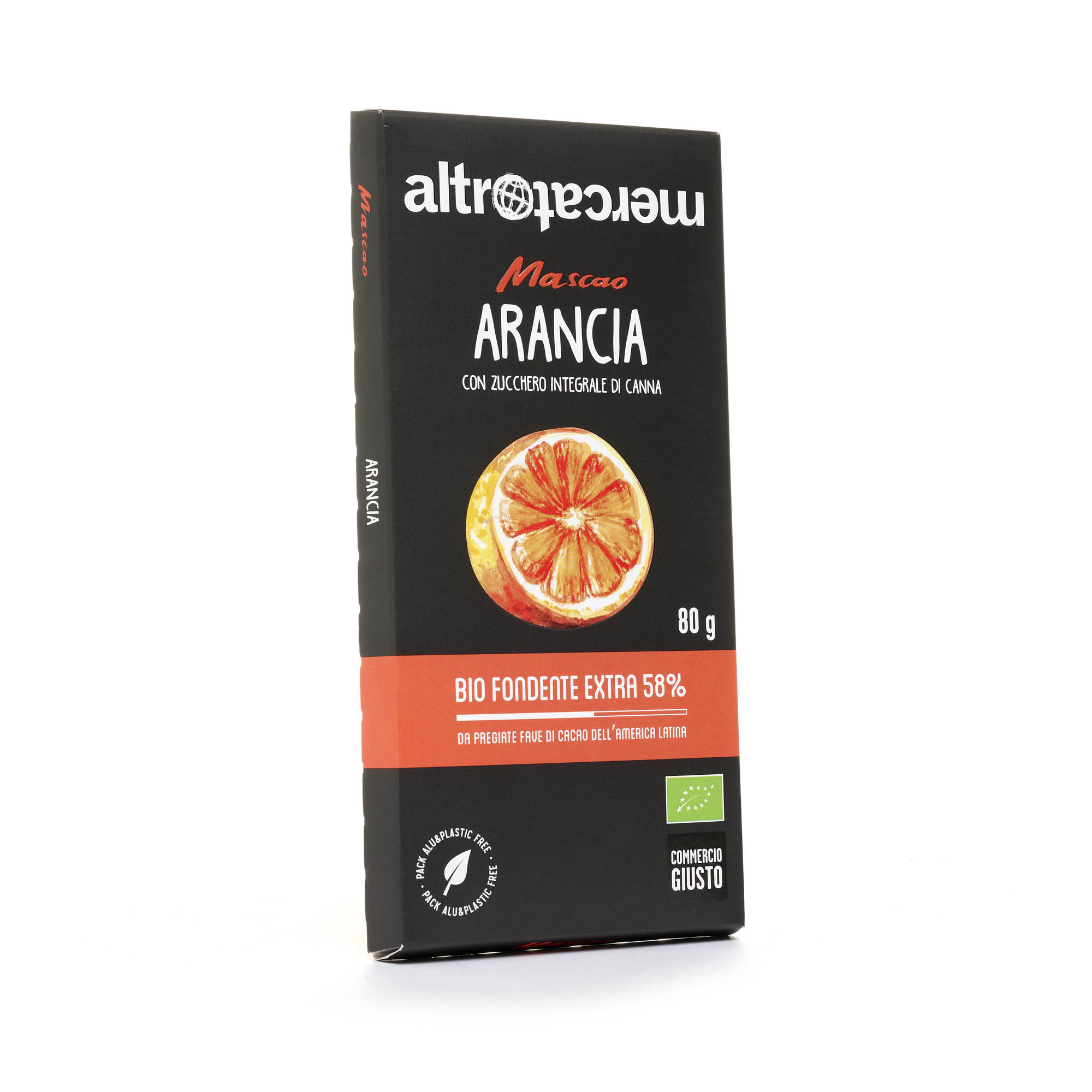 Cioccolato Mascao Fondente Extra 58% Arancia BIO - AltroMercato