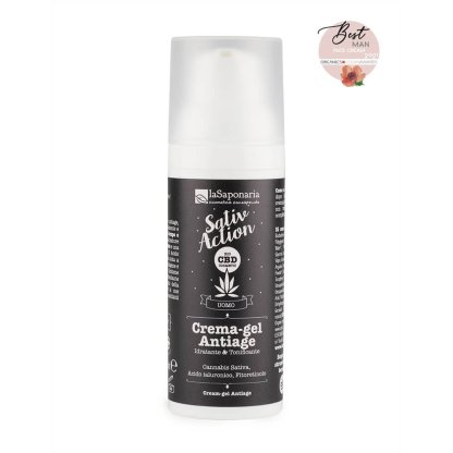 Crema-Gel viso uomo Antiage – Linea laSaponaria
