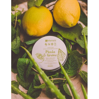 Crema mani menta e limone – Linea laSaponaria - immagine 2
