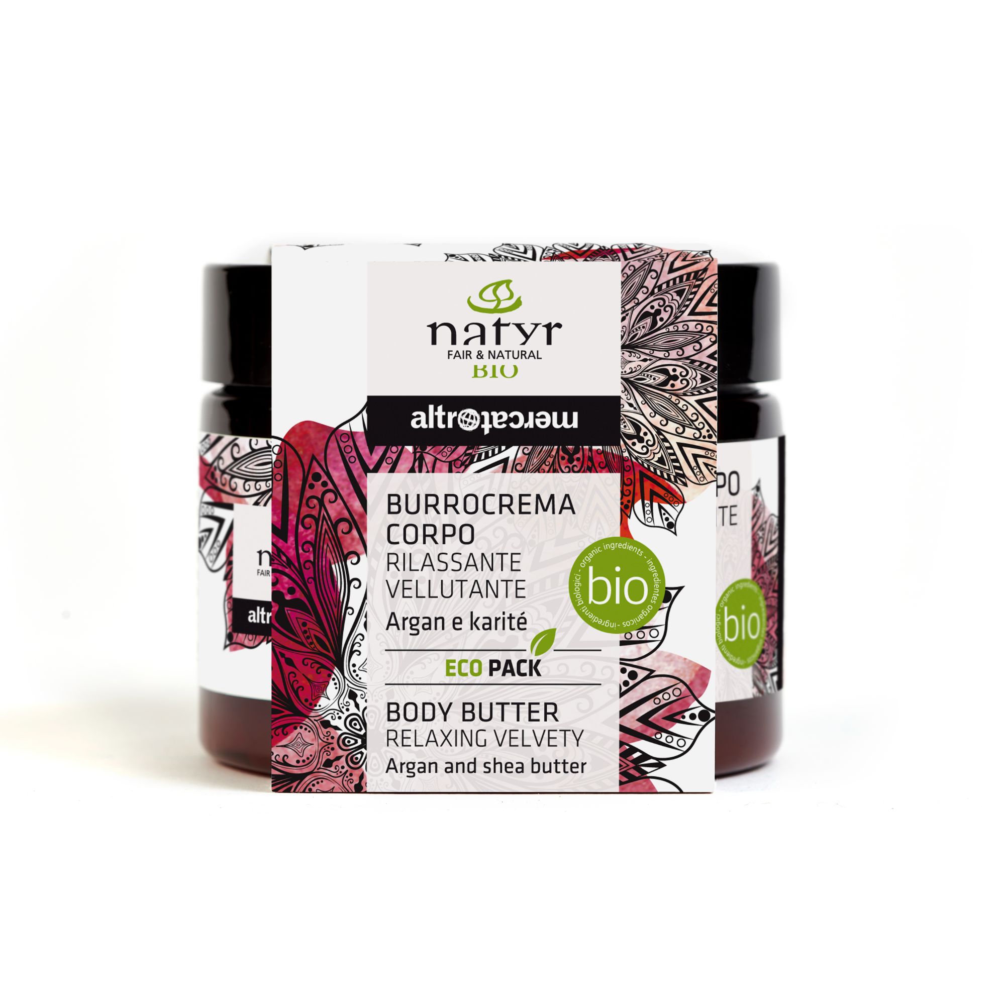 Burrocrema corpo con argan e karité bio - Linea Altromercato - Natyr