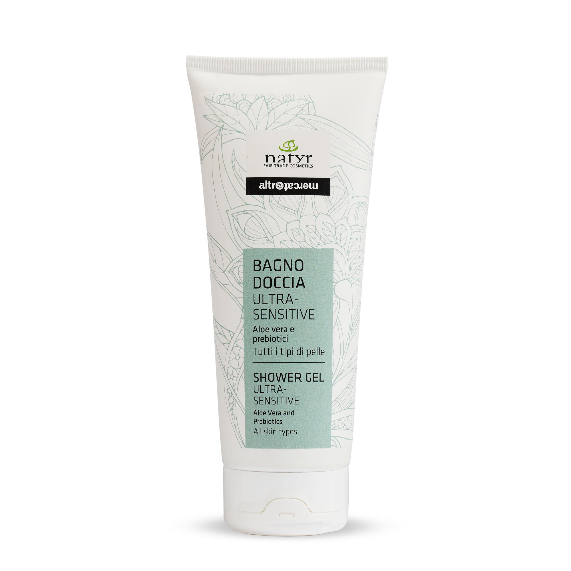 Bagnodoccia ultrasensitive con aloe vera e prebiotici - Linea Altromercato - Natyr